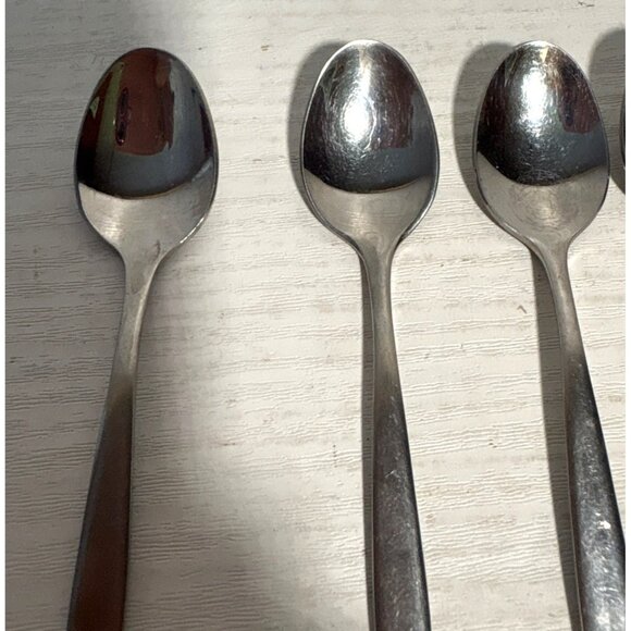 5 WMF Cromargan Demitasse Spoons Stainless Steel 4.25" Minimalist Flatware - Picture 3 of 7